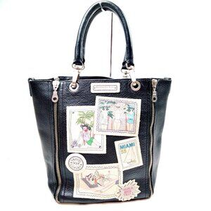 BARBARA RIHL Hand Bag Black Leather 3653097